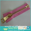 O/E brass zipper gold teeth giant metal siper for leather jackets